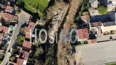 Villegailhenc Et Des Lieux Inondés Après La Tempête - Vidéo Drone