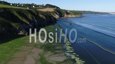 View Of The Beach Of Trezmalaouen At Douarnenez, Finistere, France