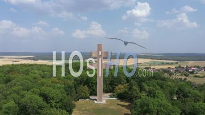  Aerial View Of Colombey-Les-Deux-Eglises - Video Drone Footage