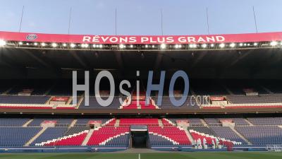 Parc Des Princes Stadium In Paris – Video Drone Footage 