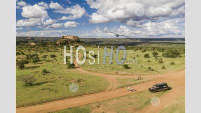 Baboon Rock At Sosian Ranch, Comté De Laikipia, Kenya - Photographie Aérienne