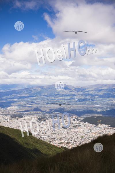 Quito Vu Du Volcan Pichincha, Quito, Equateur, Amérique Du Sud
