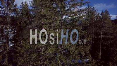 Dolomites Italie Mountain Snow Winter Patrimoine Mondial De L'unesco - Video Drone Footage