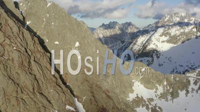 Isola 2000 Alpes-Maritimes Provence Alpes Cote D'azur Parc Du Mercantour Winter - Video Drone Footage