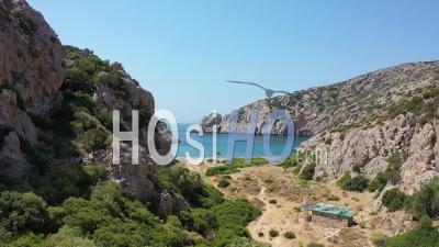 Plage Sur L'île De Chios - Vidéo Drone