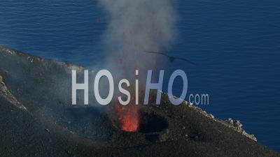 Volcanic Activity Of The Stromboli Volcano, Aeolian Islands, Italia