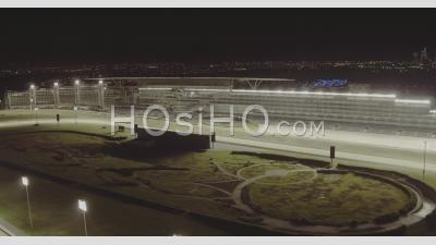 Meidan Race Track At Night - Video Drone Footage