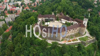 Château De Ljubljana, Slovénie - Vidéo Aérienne Par Drone