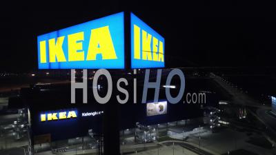 Drone Shot View Ikea Store Is Closed
