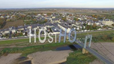 Les Rosiers And The Ile De Gennes - Video Drone Footage