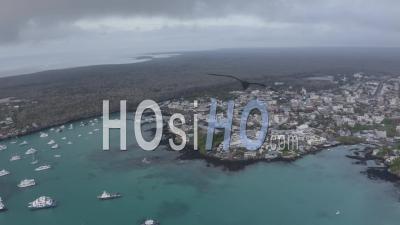 Puerto Ayora In Santa Cruz Island 2 - Video Drone Footage