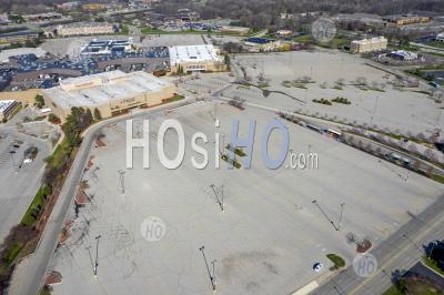 Shopping Mall Closed By Coronavirus - Aerial Photography