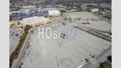 Shopping Mall Closed By Coronavirus - Aerial Photography