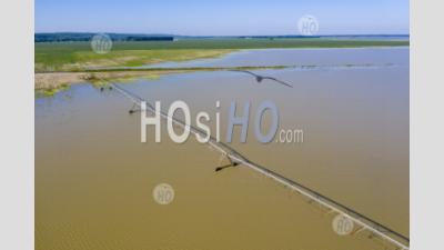 Inondations Dans Le Delta Du Mississippi - Photographie Aérienne