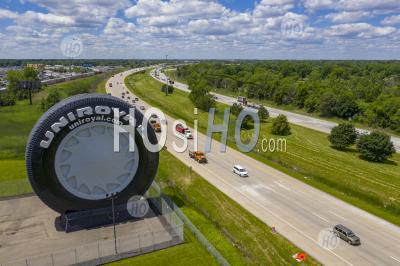 Detroit's Uniroyal Giant Tire - Aerial Photography