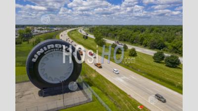 Detroit's Uniroyal Giant Tire - Aerial Photography