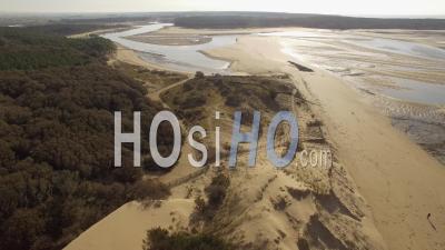 Estuary Payré - Video Drone Footage, The Beach Veillon, Talmont St Hilaire