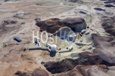 Station De Recherche Du Désert De Mars, États-Unis - Photographie Aérienne