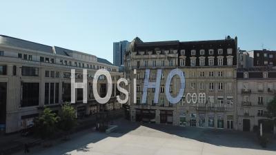 Aerial View Center Of Nancy - Video Drone Footage