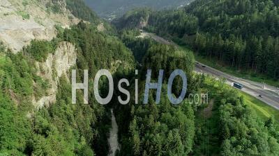 Chamonix Road N205 - Video Drone Footage