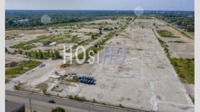 Former Flint, Michigan Auto Plant - Aerial Photography