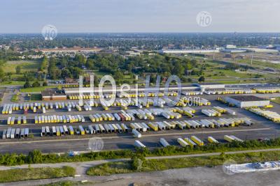 Central Transport Trucking Terminal - Aerial Photography