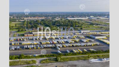 Central Transport Trucking Terminal - Aerial Photography