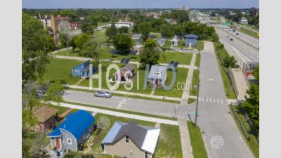 Tiny Houses For The Homeless - Aerial Photography