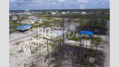 Destruction D'ouragan Sur Florida Panhandle - Photographie Aérienne