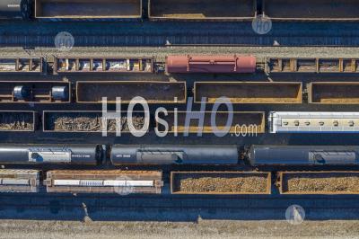 Detroit Rail Yard - Photographie Aérienne
