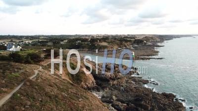 Entry Port Of Dahouet And Seagull - Pleneuf Val Andre - Video Drone Footage