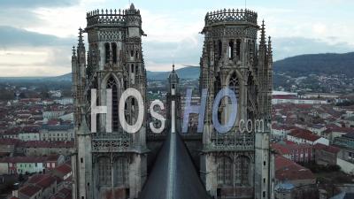 Toul Cathedral Bell Tower - Video Drone Footage