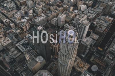 Spectacular Aerial Drone Shot Of Downtown Los Angeles, California Hq