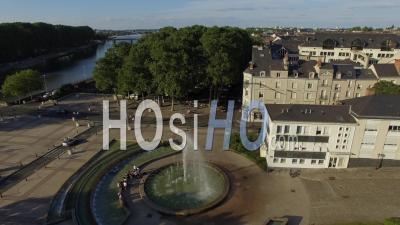 Angers And Saint Maurice Cathedral W Video Drone Footage