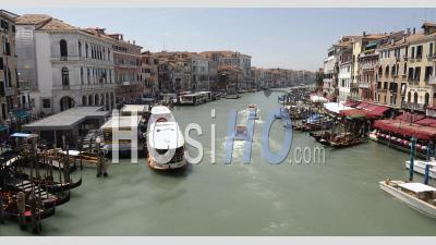 Timelapse Of The Traffic In Canale Grande Famous Tourist Attraction In Venice