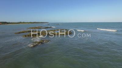 Fisherman's Beach In Arraial D'ajuda, Brazil - Video Drone Footage