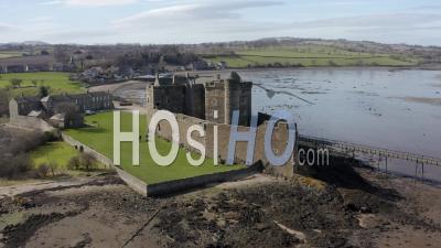Aerial 4k Footage Of Blackness Castle In Scotland, Uk - Video Drone Footage