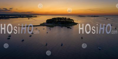 Orange Dawn Sprite Island - Aerial Photography