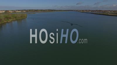 Salt Marshes Of Sables D'olonnes - Video Drone Footage