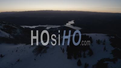 Snowy Mountain - Vidéo Aérienne Par Drone