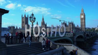 Timelapse Of Big Ben And Houses Of The Parliament During The Day