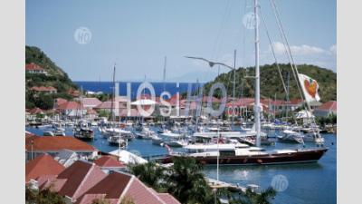 Gustavia Harbour , St Barthelemy Caribbean