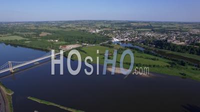 The Loire - Video Drone Footage, Saint-Florent-Le-Vieil