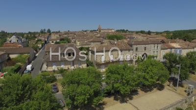  Monpazier, One Of The Most Beautiful Villages In France - Video Drone Footage 