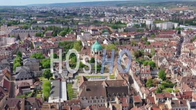 Saint Anne Church In Dijon - Video Drone Footage