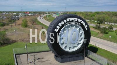 Detroit's Giant Tire - Video Drone Footage