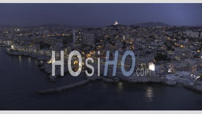 Marseille, Vallon Des Auffes, By Night In 6k - Video Drone Footage