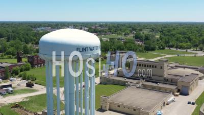 Flint Water Plant - Video Drone Footage