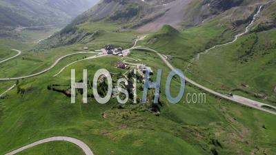 The Col Du Lautaret And The Alpine Botanical Garden Of Lautaret  Viewed From Drone
