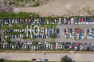 Automobile Junk Yard - Photographie Aérienne